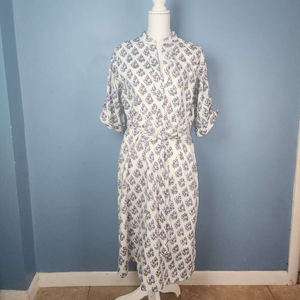 Beau & Ro The Every Day Dress Midi Floral Print Sz XL